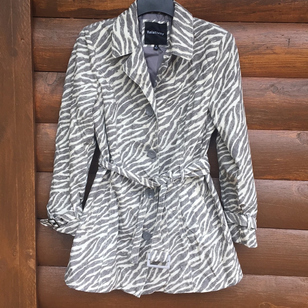 Zebra Trench Coat
